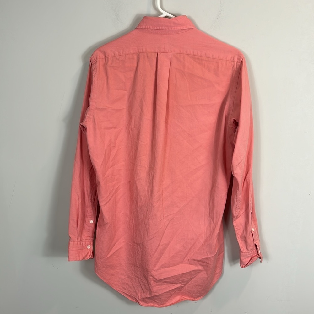 Ralph Lauren blue label pink cotton long sleeve shirt men size small - Picture 3 of 6